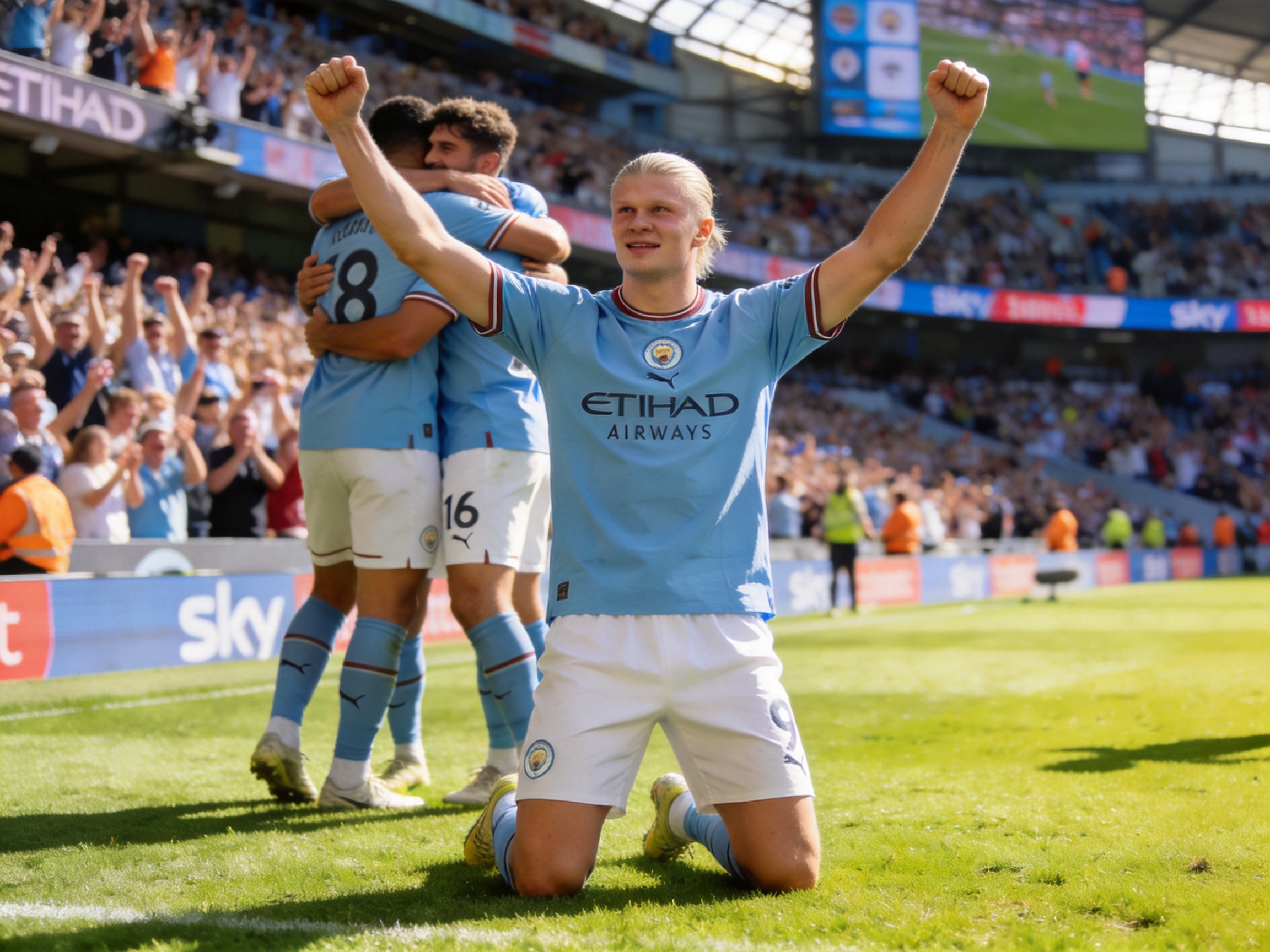 william威廉战报：英超曼城3-1阿森纳精彩集锦